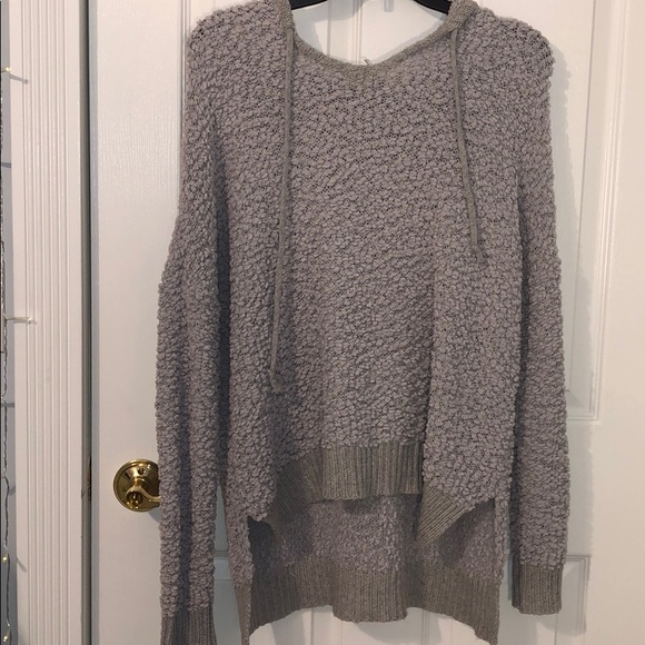 Miracle Sweaters - High low sweater with hood